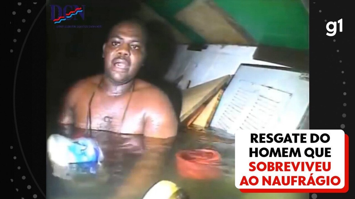 VÍDEO: Veja momento em que nigeriano é resgatado após 60 horas no fundo do mar