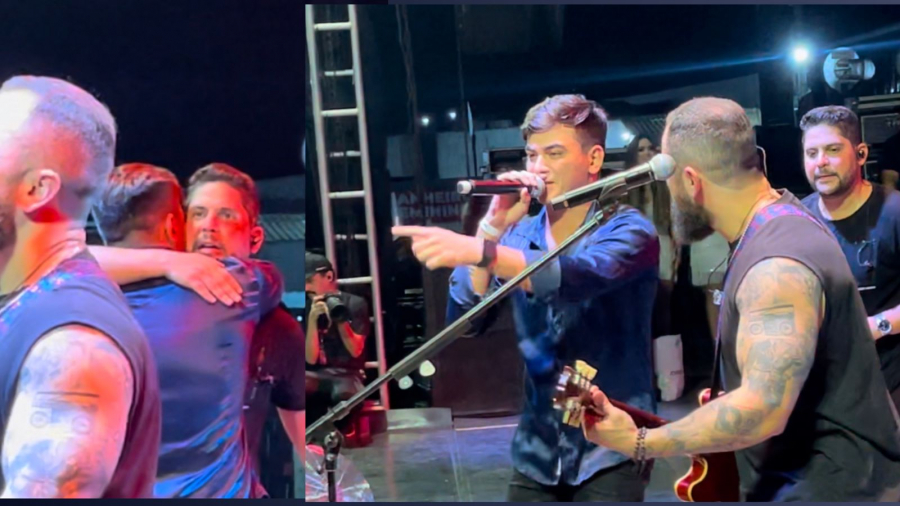Cantor rondoniense Alexandre Belarmino é convidado para cantar no palco com Jorge e Matheus e se emociona
