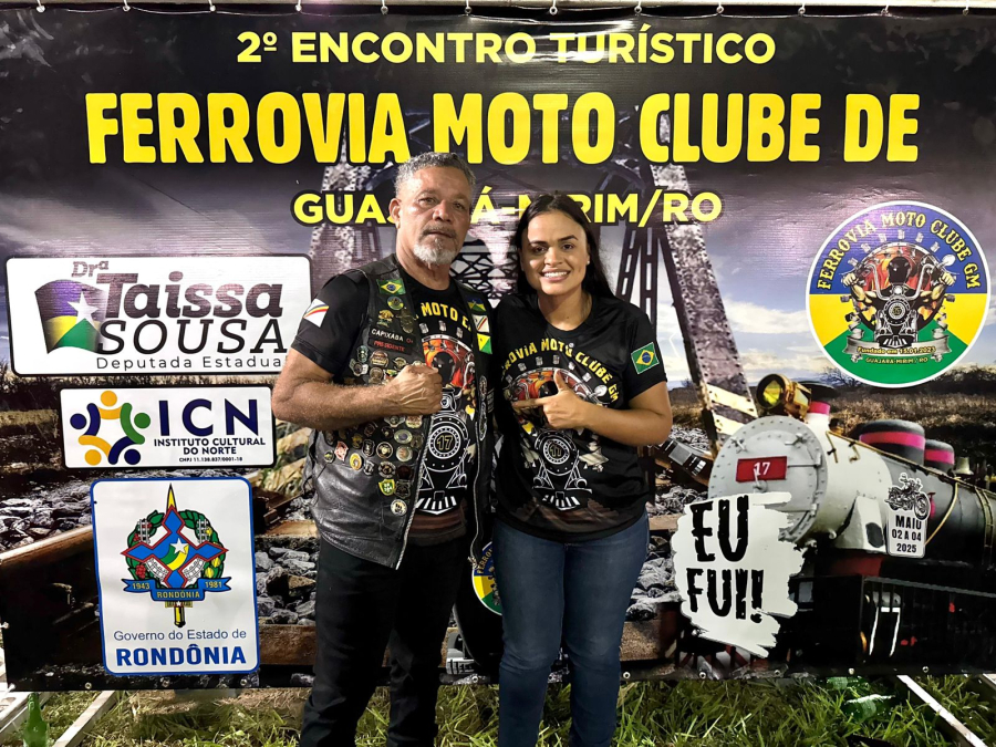 2º Encontro Turístico do Ferrovia Motoclube é realizado em Guajará-Mirim com apoio da deputada Dra. Taíssa
