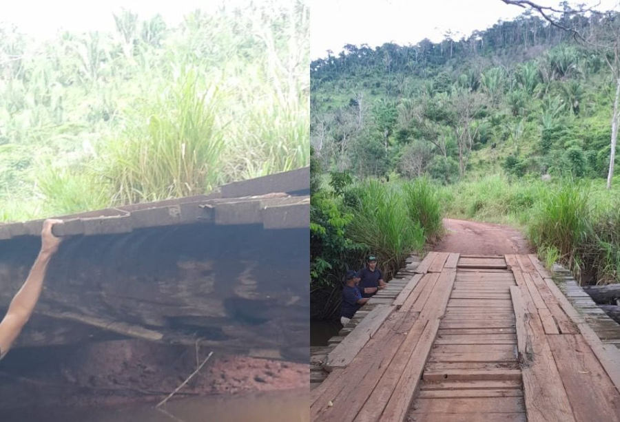 Deputado Delegado Lucas solicita reparos em ponte com deteriorações no Rio Piripipi