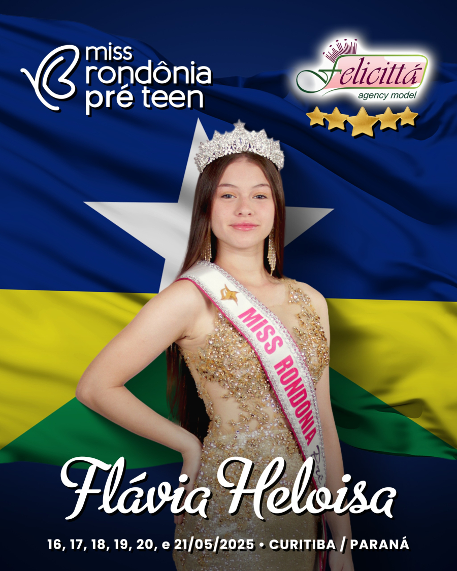 Miss Rondônia Teen Pré vai disputar o título de Miss Brasil Pré Teen 2025